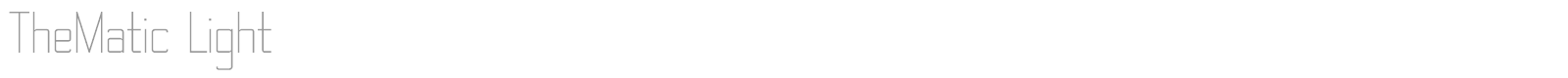 The Matic font preview